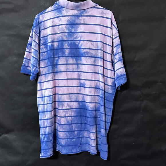 Ralph Lauren Polo Size 2XL Shirt Purple Tie Dye Acid Wash Grunge Golf XXL Pink - Picture 2 of 8
